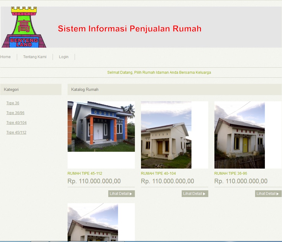 Sistem Informasi Pemasaran Rumah